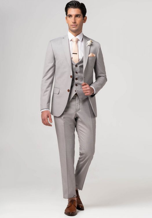 grey suit