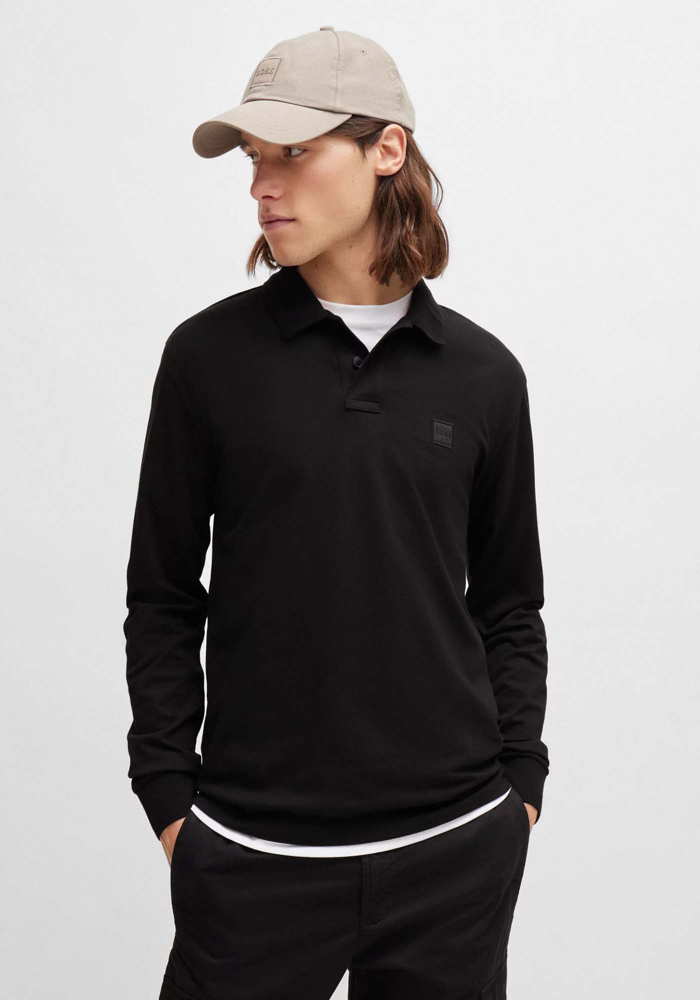 BOSS Μακρυμάνικη Polo της σειράς Passerby – 50507704 001 Black