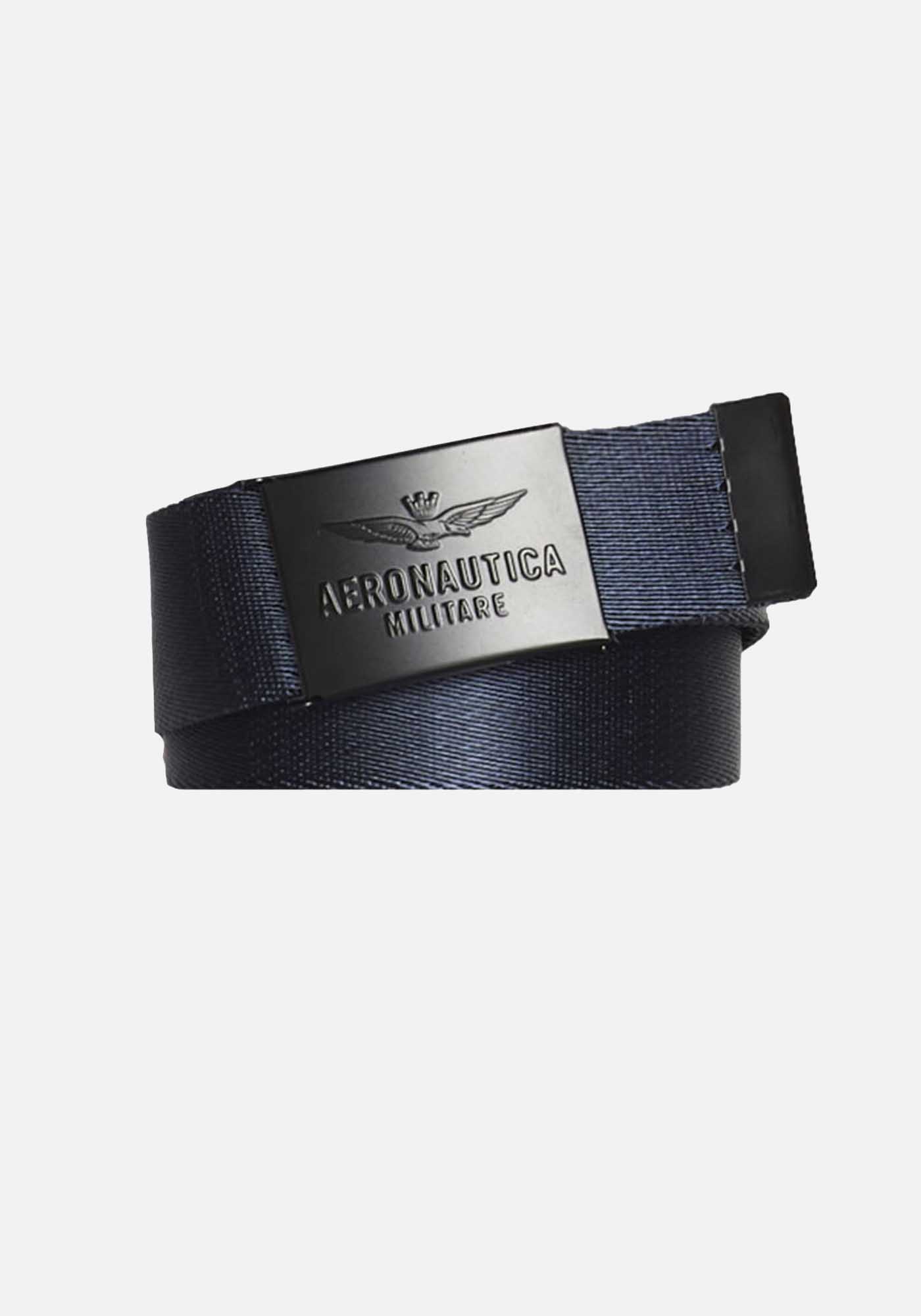 Aeronautica Militare Leather Belt Black