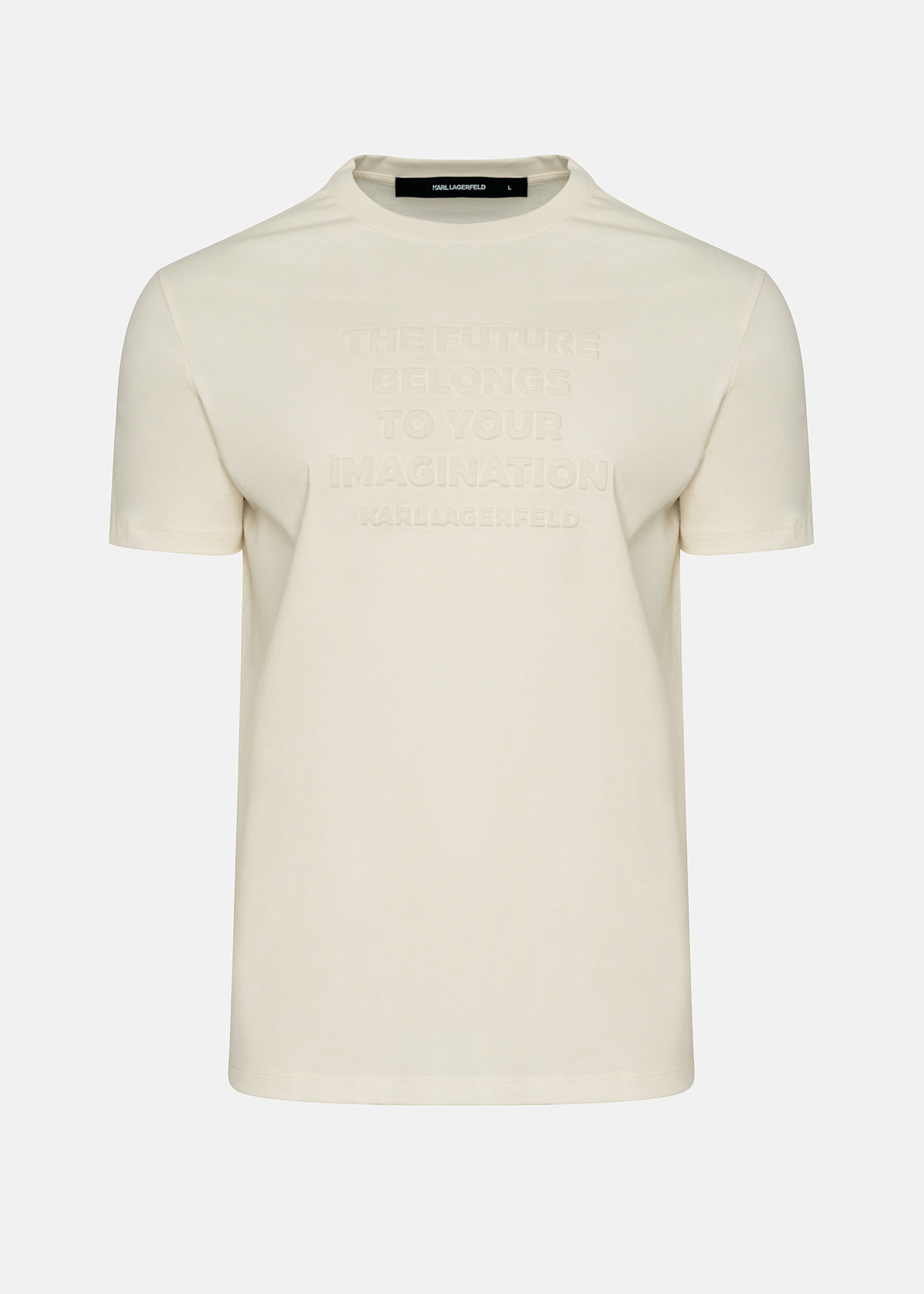 Karl Lagerfeld T Shirt της σειράς Crewneck - 755085 551225 60 Off White φωτογραφία