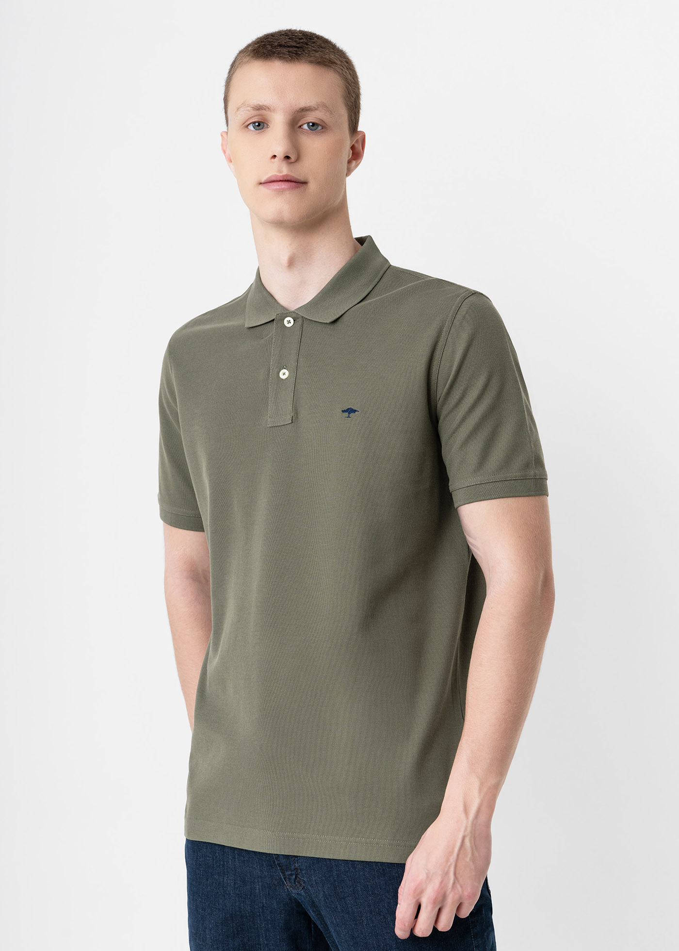 Fynch Hatton Polo Μπλούζα της σειράς Supima Cotton – 1413 1700 715 Soft Green