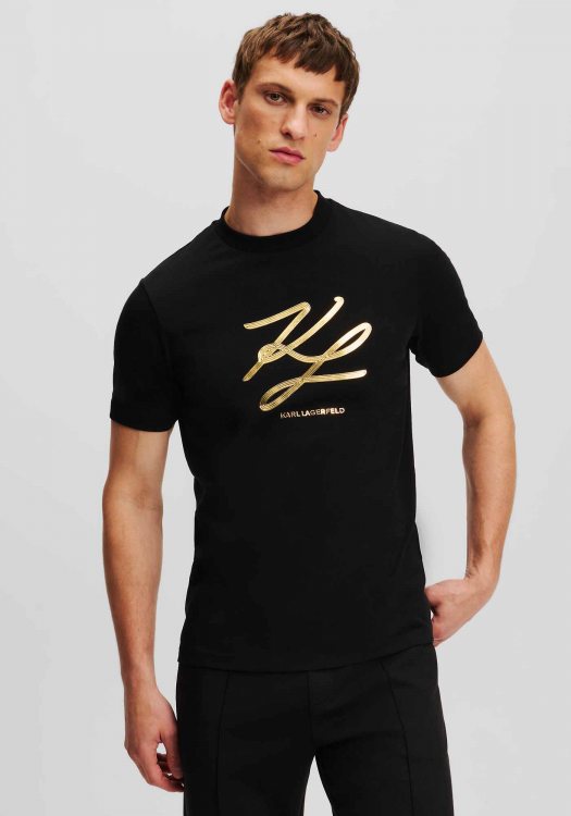 Karl Lagerfeld T Shirt της σειράς Crewneck - 755034 544225 160 Gold