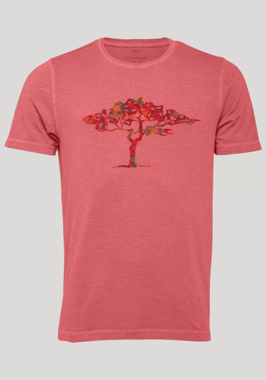 Fynch Hatton Κοντομάνικη T Shirt της σειράς Organic - 1122 1840 401 Flamingo