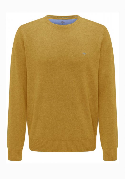 Ανδρική Pullover σε κανονική γραμμή - Mustard 132