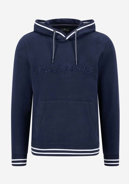 Fynch Hatton Φούτερ της σειράς Hoodie - 1409 1726 685 Navy