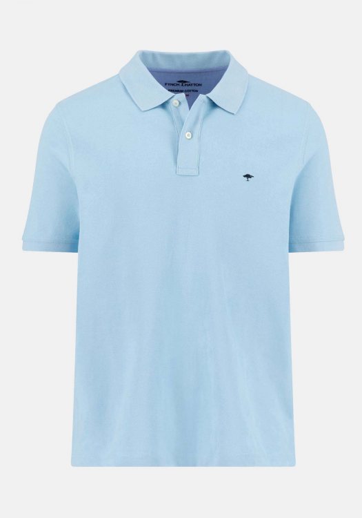 Fynch Hatton Polo Μπλούζα της σειράς Supima Cotton - 1513 1700 629 Splashy Ocean