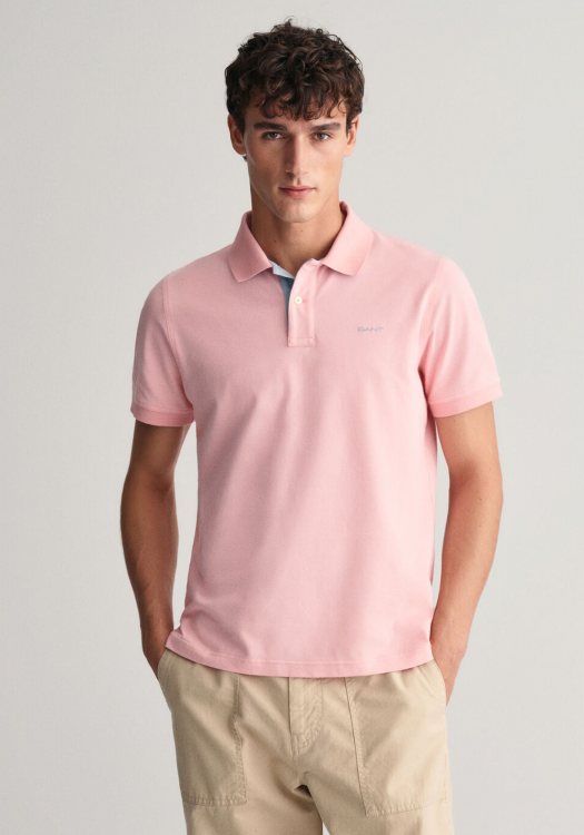 GANT Piqué Polo Μπλούζα της σειράς Contrast - 2062026 671 Bubbelgum Pink