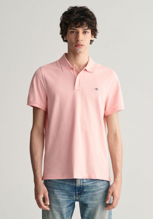 GANT Pique Polo Μπλούζα της σειράς Shield - 2210  671 Bubbelgum Pink