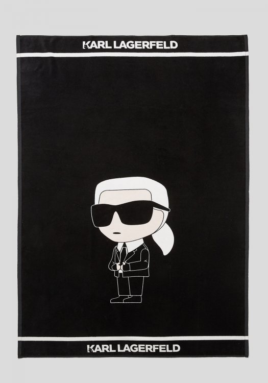 KARL Lagerfeld Πετσέτα Θαλάσσης της σειράς K Ikonik - 240M3972 999 Black 