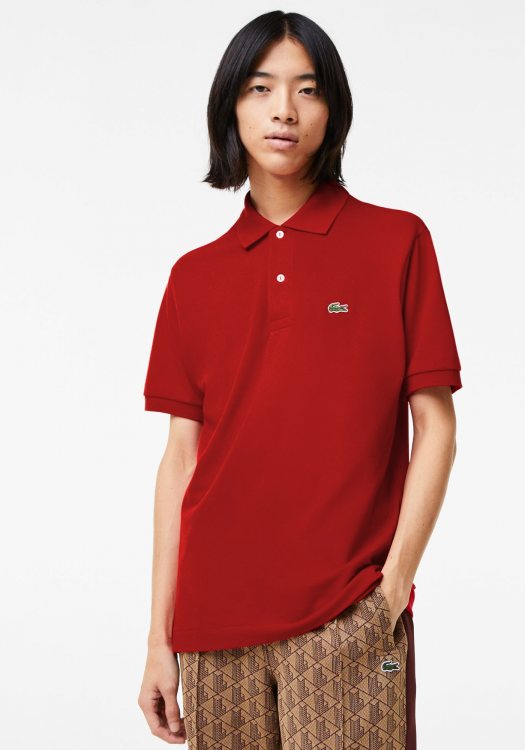 LACOSTE Polo Μπλούζα της σειράς Crocodile Caiman - 3L1212 240 Rouge