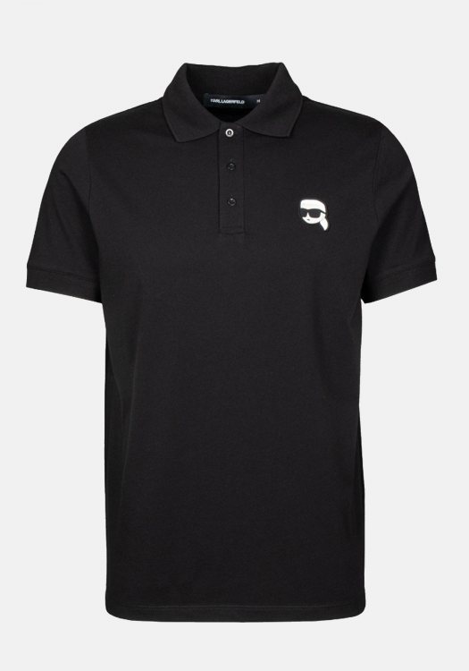 Karl Lagerfeld Polo Μπλούζα της σειράς Nos - 745710 500224 990 Black