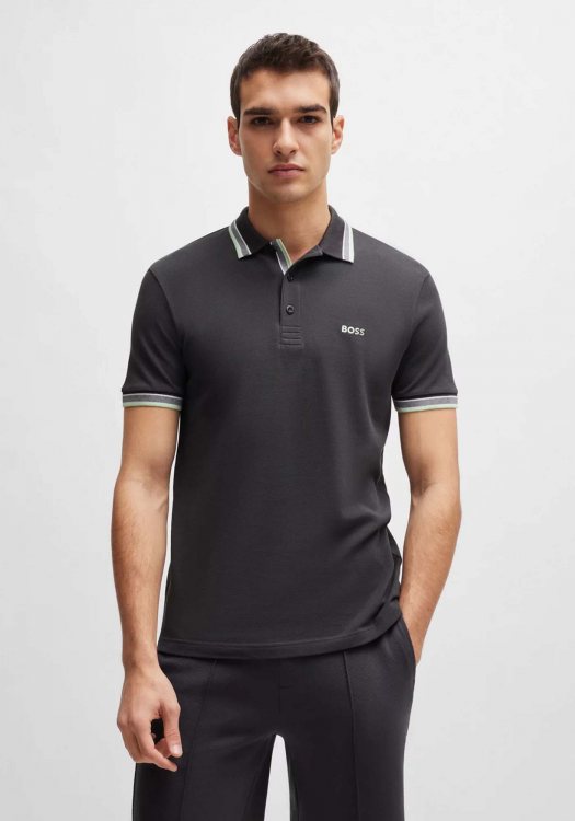 BOSS  Polo Μπλούζα της σειράς Paddy - 50469055 016 Charcoal