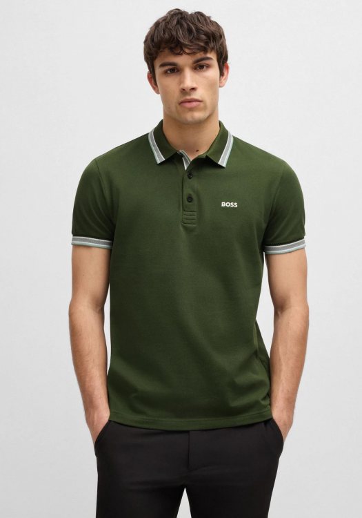 BOSS  Polo Μπλούζα της σειράς Paddy - 50469055 355 Open Green