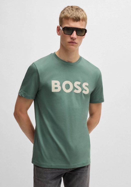 BOSS Κοντομάνικη T-shirt της σειράς Thinking 1 - 50481923 341 Open Green