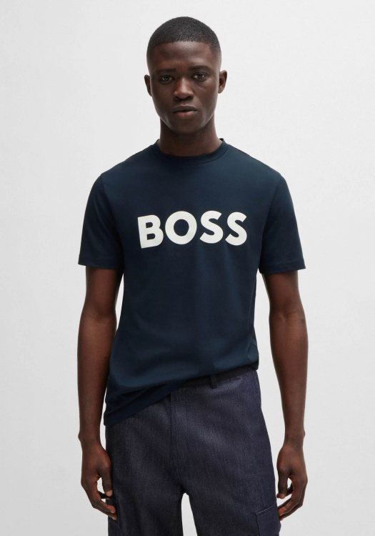 BOSS Κοντομάνικη T-shirt της σειράς Thinking 1 - 50481923 404 Dark Blue