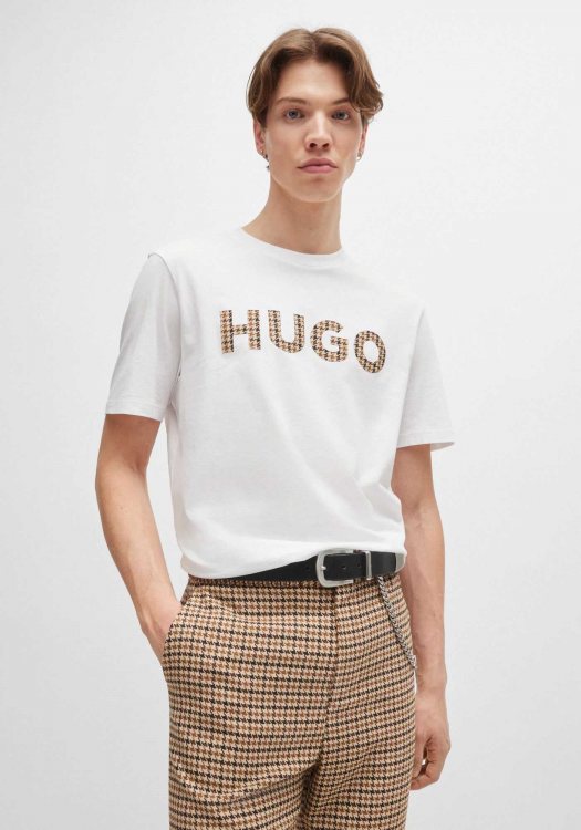 HUGO Κοντομάνικη T-shirt της σειράς Dulivio - 50519724 100 White