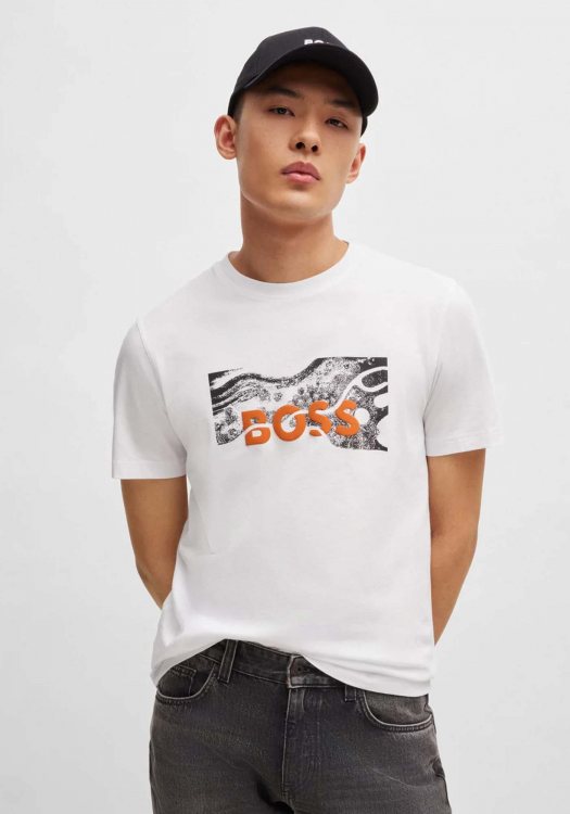 BOSS T Shirt της σειράς Te Building - 50522767 100 White