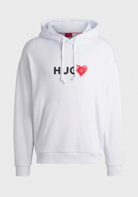 HUGO Hoodie της σειράς Dewgili - 50530577 100 White