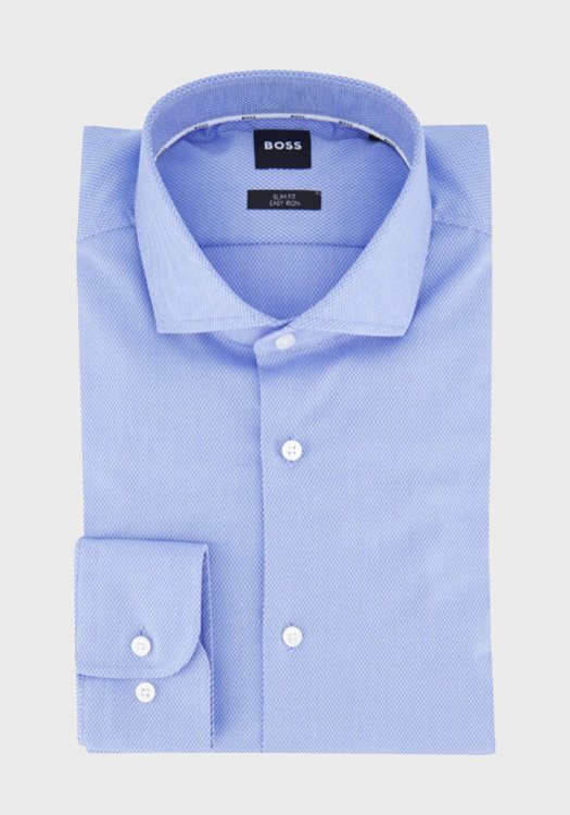 BOSS Πουκάμισο της σειράς H Hank - 50538962 450 Light Pastel Blue