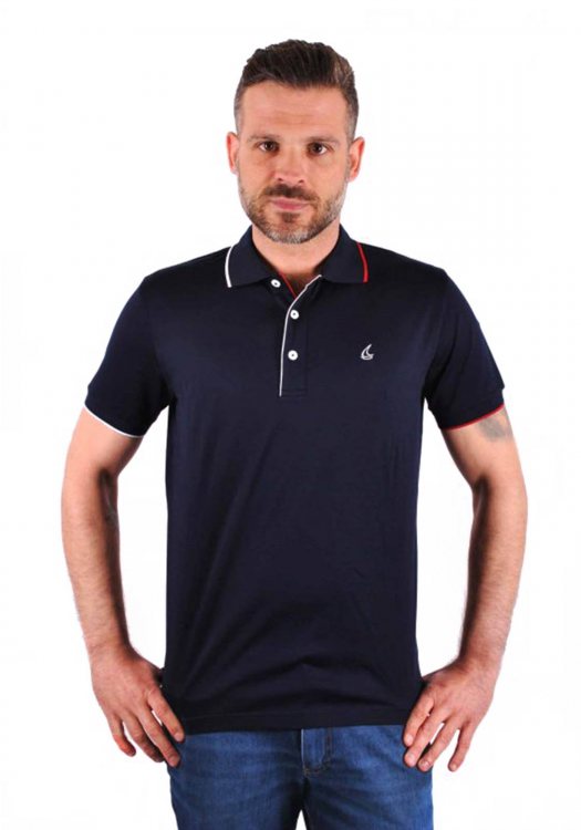 White Ship Polo T-Shirt της σειράς Maglia - 52306 00269 Blue