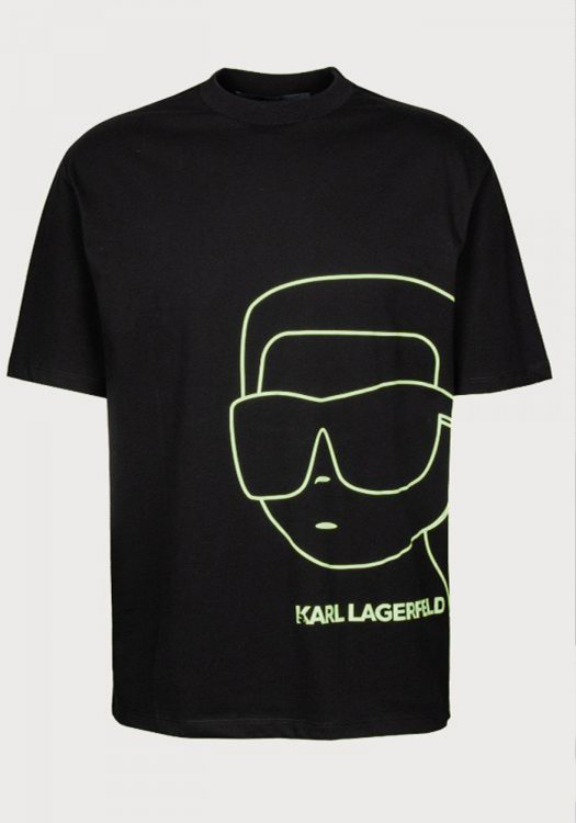 Karl Lagerfeld T Shirt της σειράς Crewneck - 755197 551225 995 Black