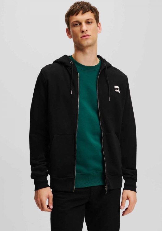 Karl Lagerfeld Ζακέτα της σειράς Sweat Hoody - 705074 551900 990 Black