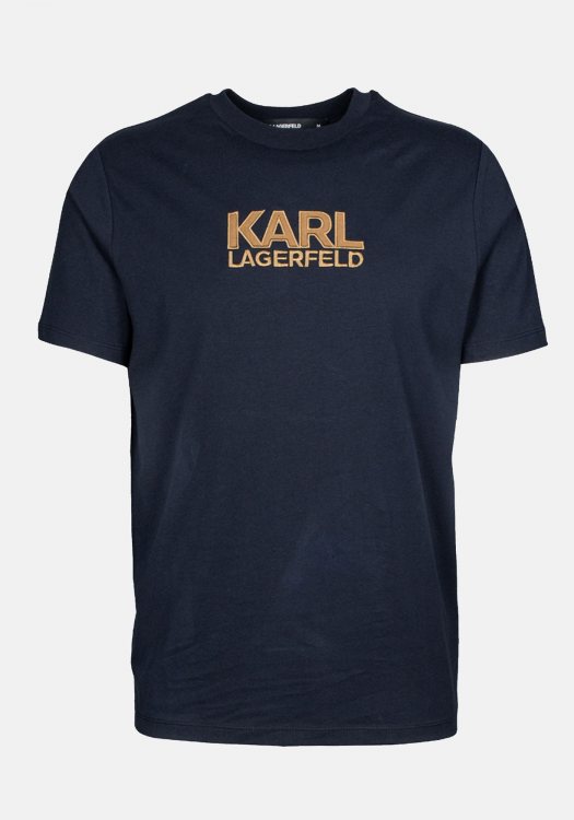 Karl Lagerfeld T Shirt της σειράς Crewneck - 755044 552225 680 Navy