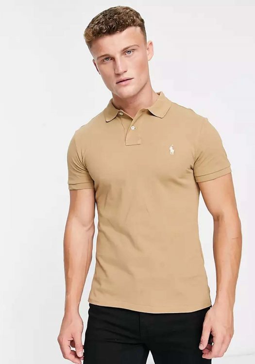 Polo Ralph Lauren Polo Μπλούζα της σειράς Stretch Mesh - 710680784 332 Cafe Tan