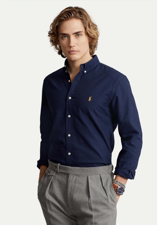 Polo Ralph Lauren Πουκάμισο της σειράς Basic - 710767828 003 Cruise Navy 