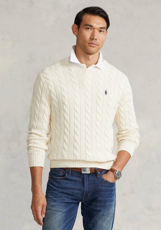 Polo Ralph Lauren Πλεκτή Μπλούζα της σειράς Jumper - 710775885 024 Off White