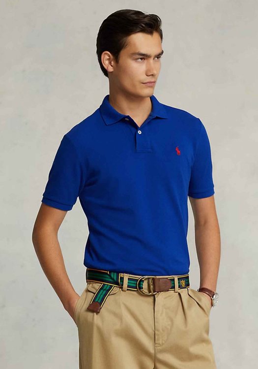 Polo Ralph Lauren Polo Μπλούζα της σειράς Iconic - 710782592 010 Heritage Royal/Red