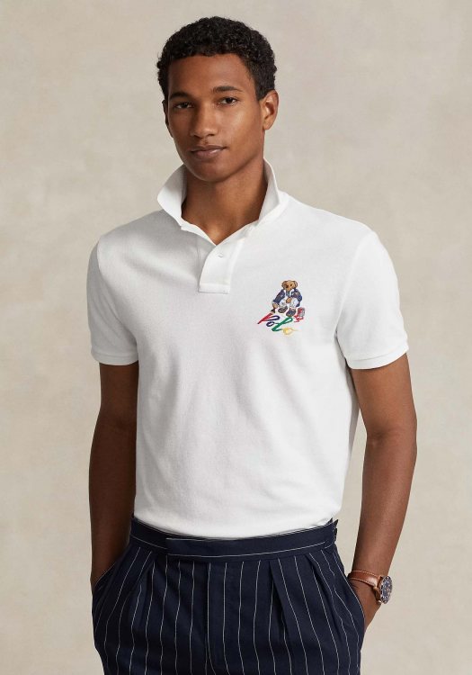 Polo Ralph Lauren Basic Polo Μπλούζα της σειράς Bear - 710853312 023 White