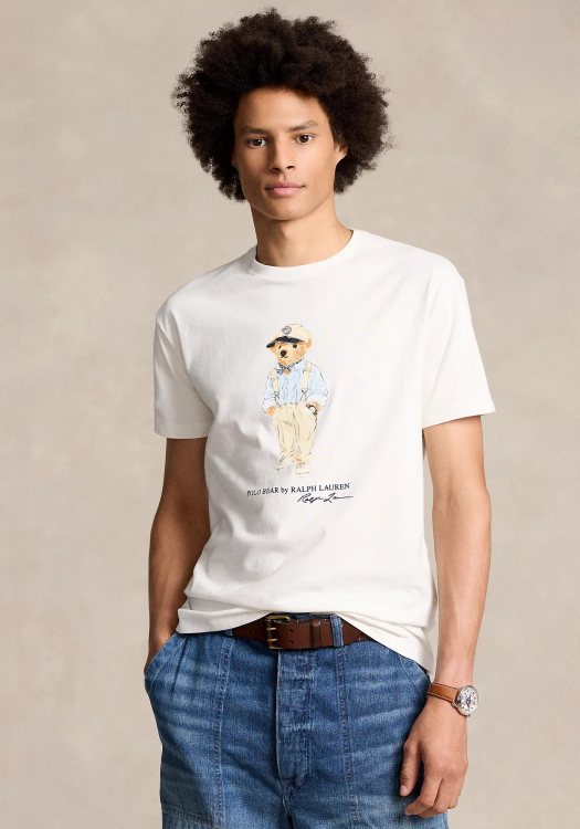 Polo Ralph Lauren Μπλούζα της σειράς Polo Bear - 710854497 037 Deckwsh White