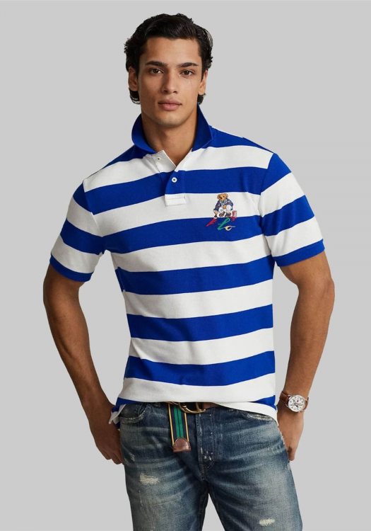 Polo Ralph Lauren Basic Polo Μπλούζα της σειράς Bear - 710926545 001 Blue Cruise