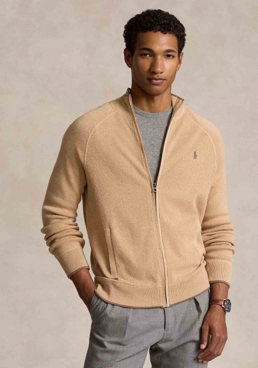 Polo Ralph Lauren Ζακέτα της σειράς Jumper - 710941093 002 Camel Melange