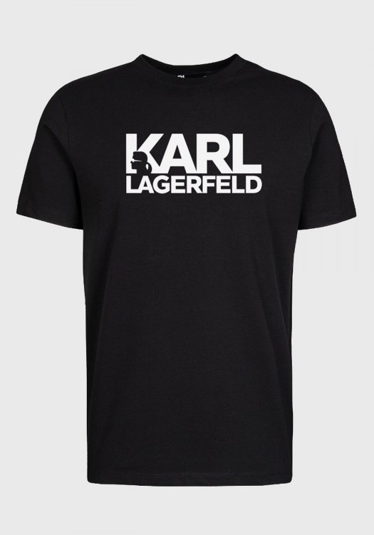 Karl Lagerfeld T Shirt της σειράς Crewneck - 755087 543235 990 Black