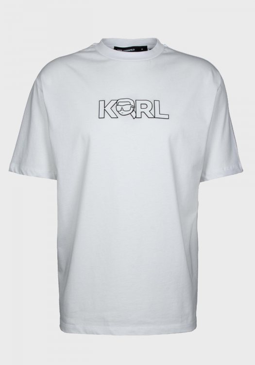 Karl Lagerfeld T Shirt της σειράς Crewneck - 755156 552235 10 White