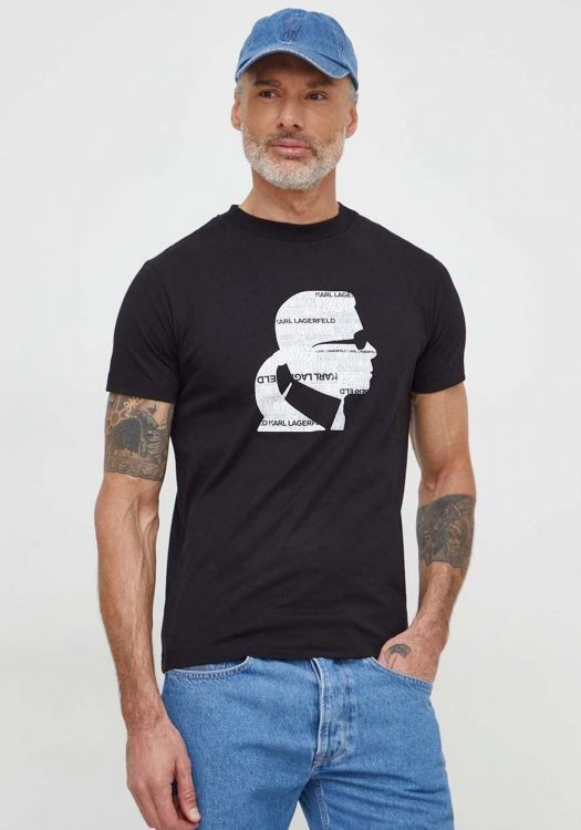 Karl Lagerfeld  T Shirt της σειράς Crewneck - 755423 542241 990 Black