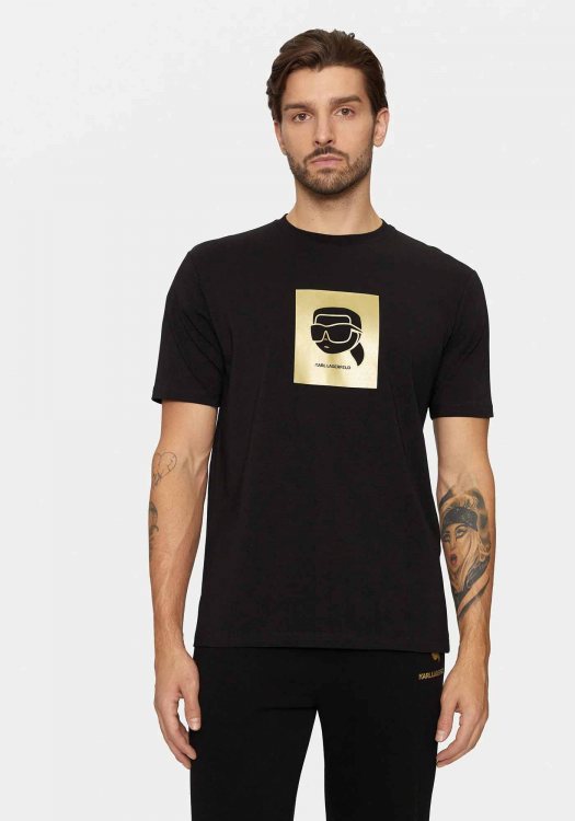 Karl Lagerfeld T Shirt της σειράς Crewneck - 755460 551235 990 Black