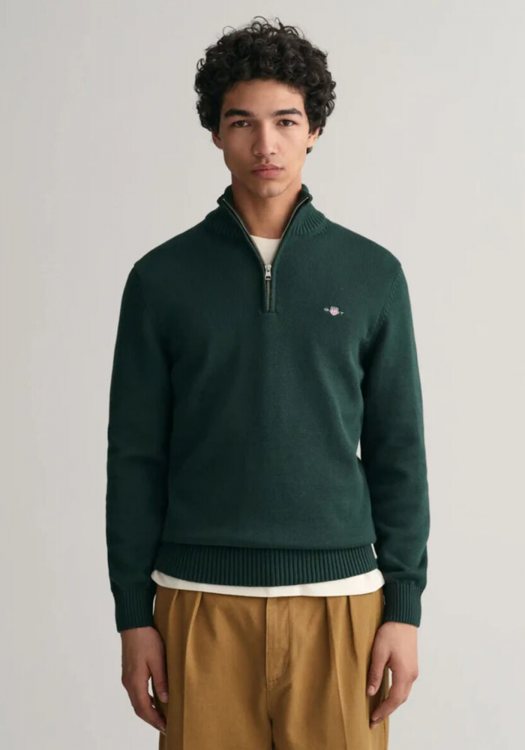 GANT Pullover της σειράς Half Zip - 8030170 374 Tartan Green