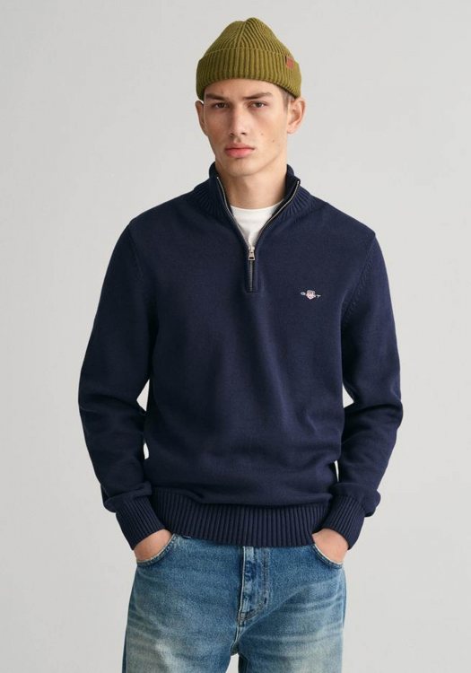 GANT Pullover της σειράς Half Zip - 8030170 433 Evening Blue