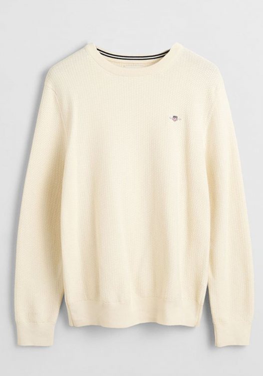 GANT Sweater της σειράς Texture - 8030210 130 Cream