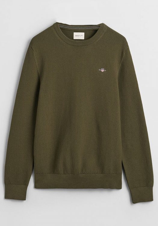 GANT Sweater της σειράς Texture - 8030210 301 Juniper Green