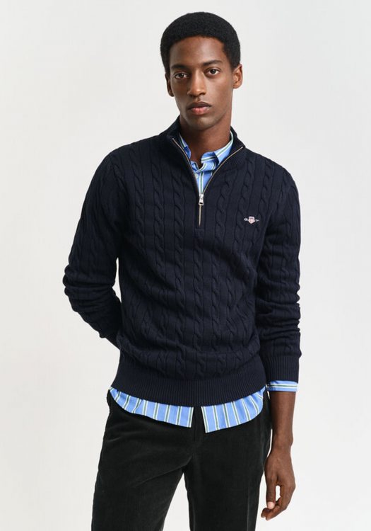 GANT Pullover της σειράς Cable - 8050603 433 Evening Blue