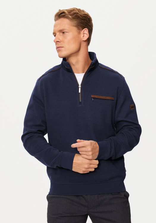 Bugatti Sweater της σειράς Troyer - 8500 65050B 390 Navy