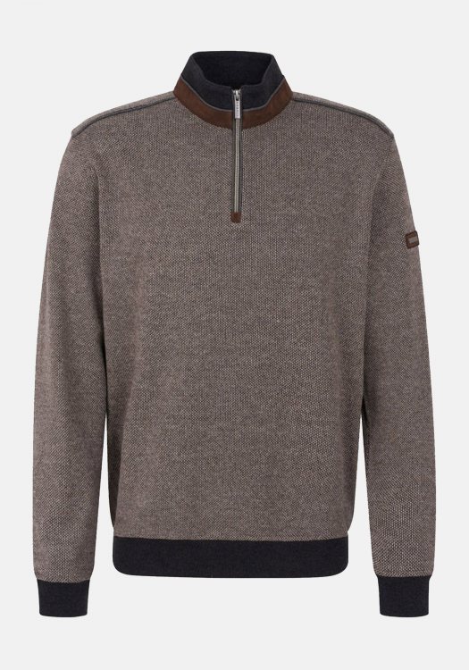 Bugatti Sweater της σειράς Troyer - 8550 65060B 80 Brown