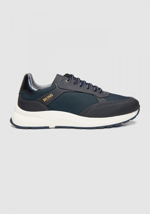 BOSS Shoes Δερμάτινα Trainers της σειράς Sport - AZ273 THES Blue Thesis