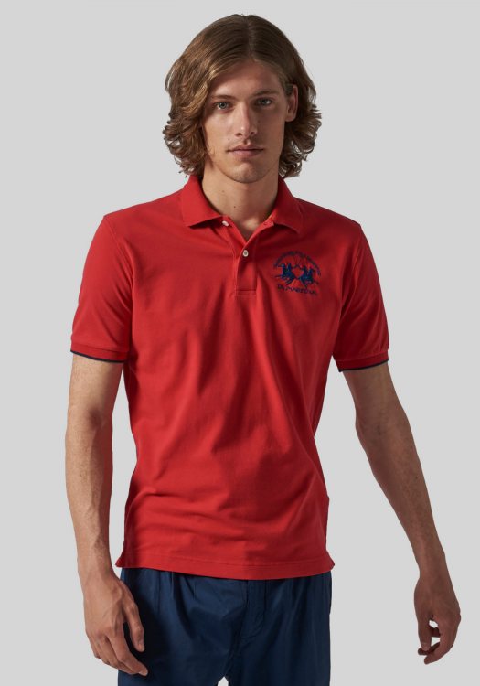 La Martina Polo Μπλούζα της σειράς Man Polo - CCMP01 PK001 06008 Formula One