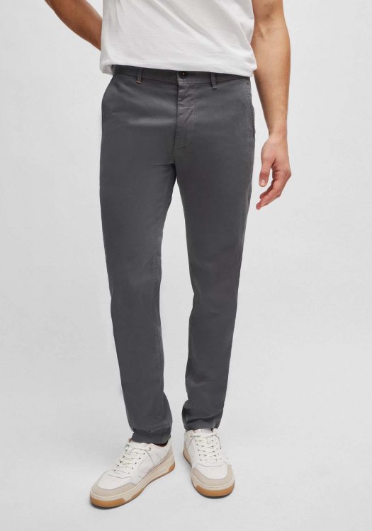 BOSS Υφασμάτινο Παντελόνι της σειράς Chino - 50510933 020 Grey