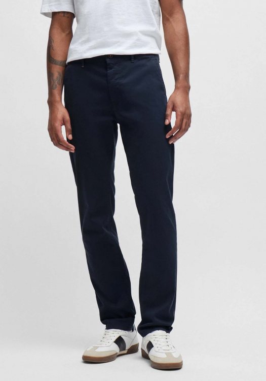 BOSS Υφασμάτινο Παντελόνι της σειράς Chino - 50510933 404 Dark Blue